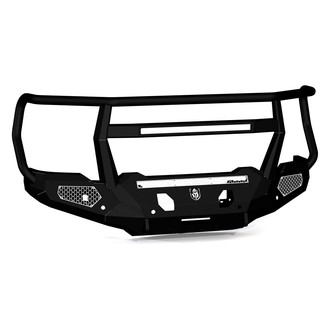 Road Armor® - Evolution Full Width Black Powder Coated Front Winch HD Bumper with Reaper Guard