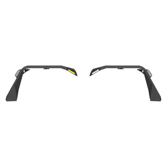 Road Armor® - Defender Series Black Front Fender Protections with Switchback LED-DRL