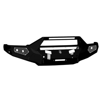 Road Armor® - Evolution Full Width Black Powder Coated Front Winch HD Bumper with Hoop
