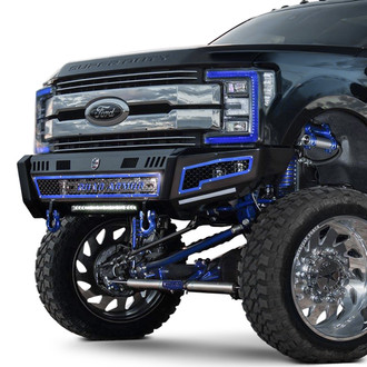 Road Armor® - iDentity Full Width Black Powder Coated Front HD Bumper