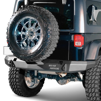 Road Armor® - Stealth Series Full Width Black Powder Coated Rear HD Bumper