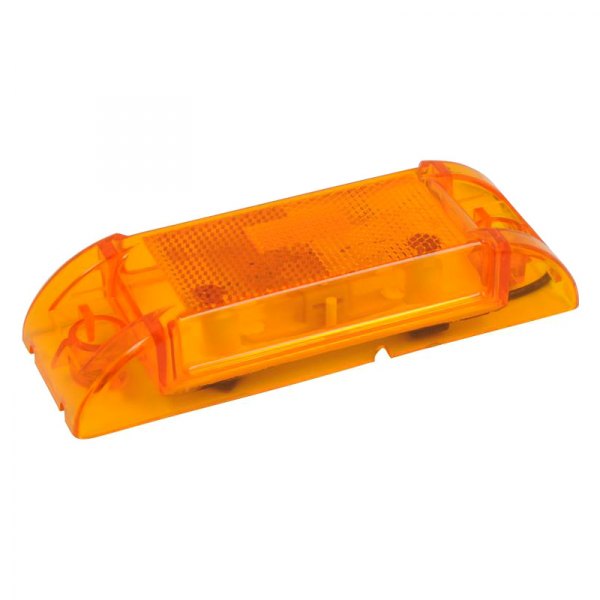 RoadPro® - 6"x2" Sealed Rectangular Bolt-on Mount Clearance Marker Light with Reflective Lens
