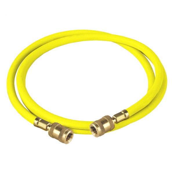 Robinair® - Enviro-Guard™ 72" Yellow R-134a A/C Charging Hose with Quick Seal™ Fittings