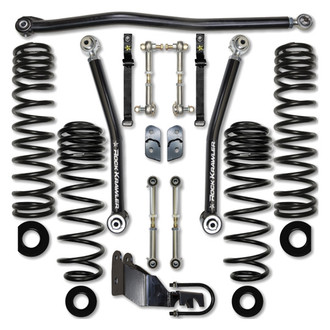 Rock Krawler® - 2.5" x 2.5" Flex Stage 0 Front and Rear Long-Travel Suspension Lift Kit