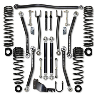 Rock Krawler® - 2.5" x 2.5" X-Factor Stage 0 Front and Rear Long-Travel Suspension Lift Kit
