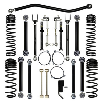Rock Krawler® - 3.5" x 3.5" X-Factor Short Arm Stage 0 Front and Rear Suspension Lift Kit