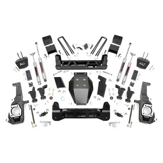 Rough Country® - 7.5" Torsion Drop Front and Rear Suspension Lift Kit