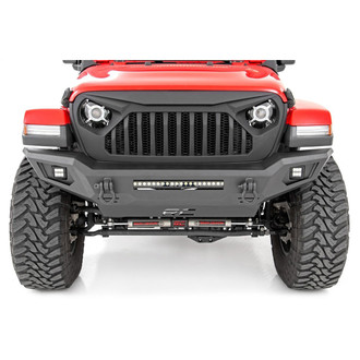 Rough Country® - High Clearance Full Width Black Powder Coated Front HD Bumper