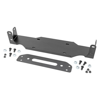 Rough Country® - Black Hidden Winch Mounting Plate