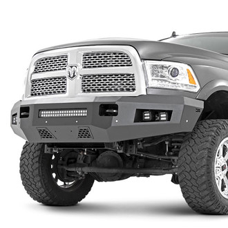 Rough Country® - Full Width Black Powder Coated Front HD Bumper
