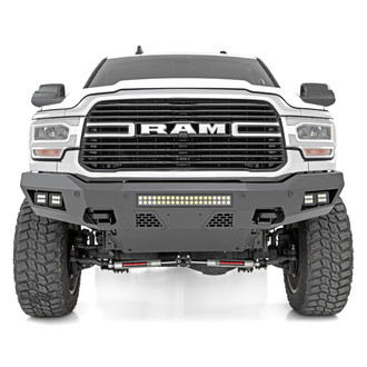 Rough Country® - High Clearance Full Width Black Powder Coated Front HD Bumper