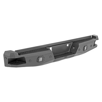 Rough Country® - Full Width Black Powder Coated Rear HD Bumper