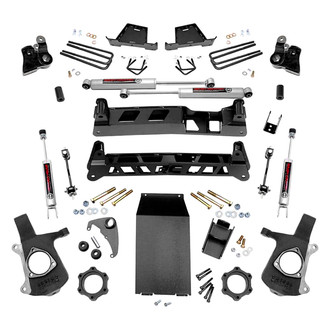Rough Country® - 4" x 5" Front and Rear Suspension Lift Kit