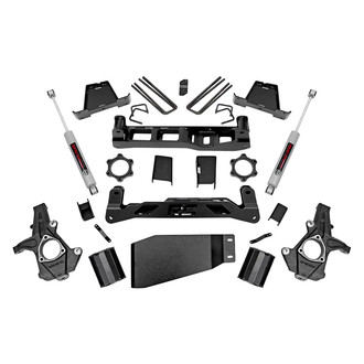 Rough Country® - 7.5" x 7" Front and Rear Suspension Lift Kit
