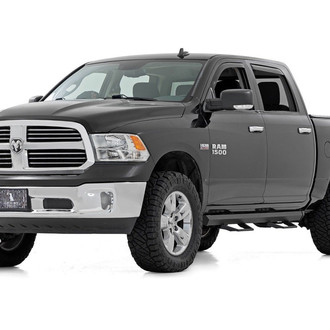 Rough Country® - SRL2 Black Trapezoid Nerf Step Bars