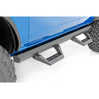 Rough Country® - SRX2 Black Trapezoid Nerf Step Bars