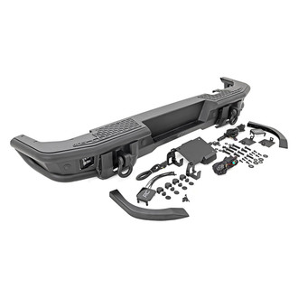 Rough Country® - Full Width Black Powder Coated Rear Pre-Runner Bumper