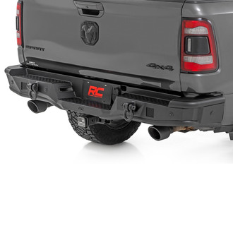 Rough Country® - Full Width Black Powder Coated Rear Pre-Runner Bumper