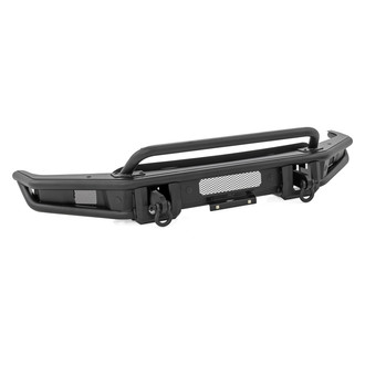 Rough Country® - Full Width Black Powder Coated Front Pre-Runner Bumper with Hoop