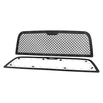 Rough Country® - 1-Pc Black Oval Laser Cut Mesh Main Grille