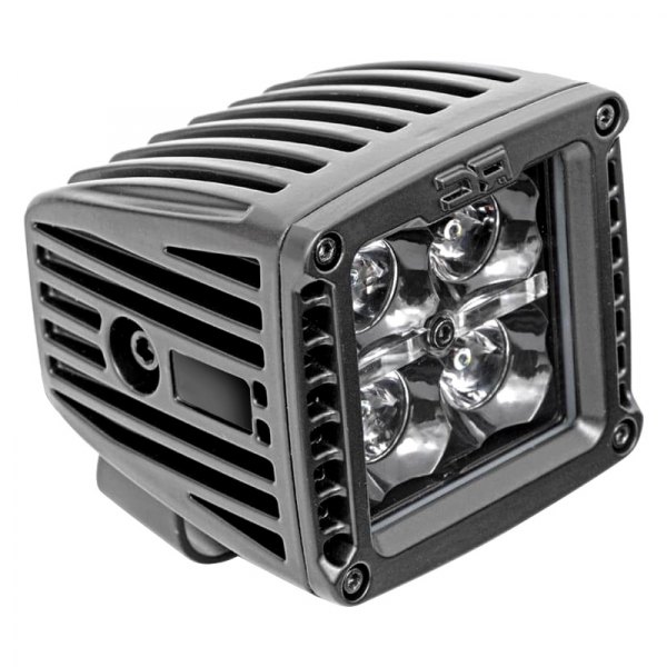 Rough Country® - 2" 2x20W Square Spot Beam LED Lights, with White DRL