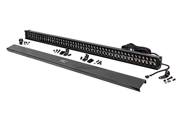 Rough Country® - Black Series 50" 480W Dual Row Combo Spot/Flood Beam LED Light Bar, with White DRL, Full Set
