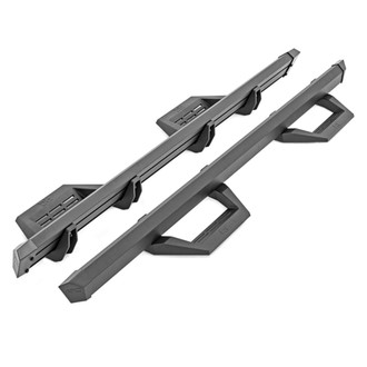 Rough Country® - SRX2 Cab Length Black Trapezoid Nerf Step Bars