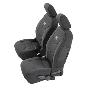 Rough Country® - Neoprene 1st Row Black Seat Covers