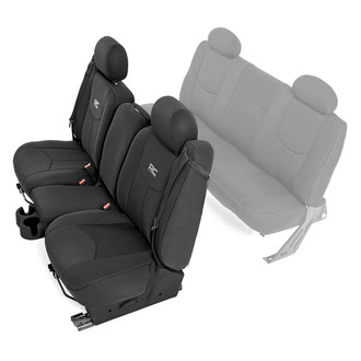 Rough Country® - Neoprene 1st Row Black Seat Cover Set