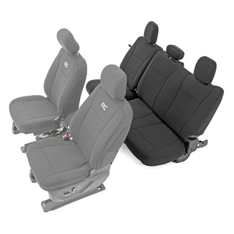 Rough Country® - Neoprene 2nd Row Black Seat Cover Set
