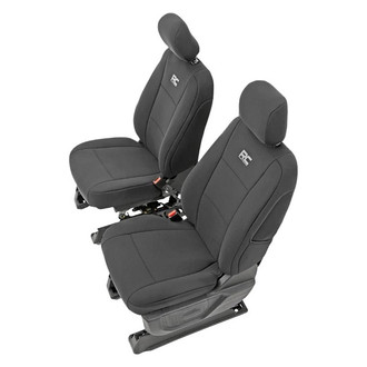 Rough Country® - Neoprene 1st Row Black Seat Covers