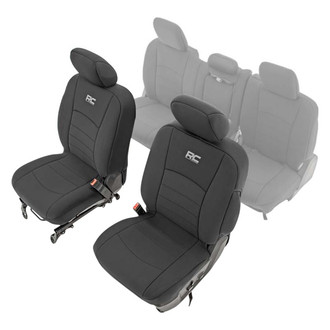 Rough Country® - Neoprene 1st Row Black Seat Covers