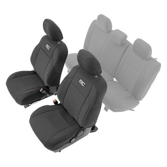 Rough Country® - Neoprene 1st Row Black Seat Covers