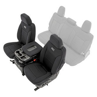 Rough Country® - Neoprene 1st Row Black Seat Covers