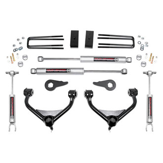 Rough Country® - 3.5" Bolt-On Front and Rear Suspension Lift Kit