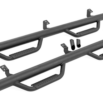 Rough Country® - 3" Black Round Step Bars