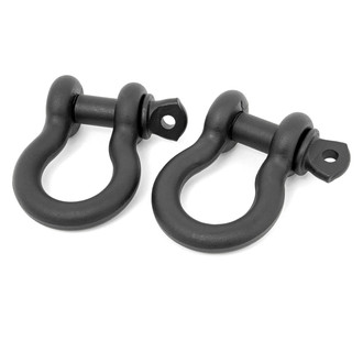 Rough Country® - 3/4" Black D-Ring Shackles