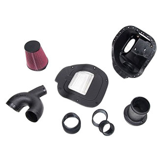 ROUSH Performance® - Plastic Black Cold Air Intake System with Red Filter