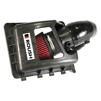 ROUSH Performance® - Plastic Black Cold Air Intake System with Red Filter