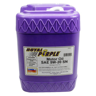 Royal Purple® - API-Licensed™ Multi-Grade SAE 5W-20 Synthetic Motor Oil, 5 Gallons