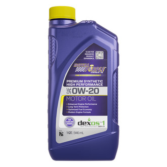 Royal Purple® - API-Licensed™ Multi-Grade SAE 0W-20 Synthetic Motor Oil, 1 Quart x 6 Bottles