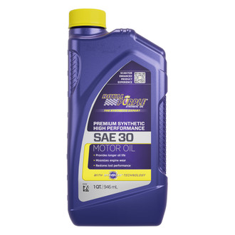 Royal Purple® - API-Licensed™ Straight Grade Heavy Duty SAE 30 Synthetic Motor Oil, 1 Quart x 6 Bottles