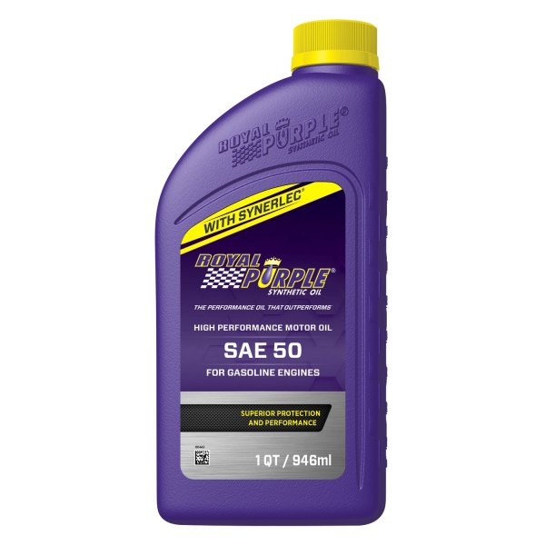 Royal Purple® - API-Licensed™ Straight Grade Heavy Duty SAE 50 Synthetic Motor Oil, 1 Quart x 6 Bottles