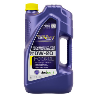 Royal Purple® - API-Licensed™ Multi-Grade SAE 0W-20 Synthetic Motor Oil, 5 Quarts
