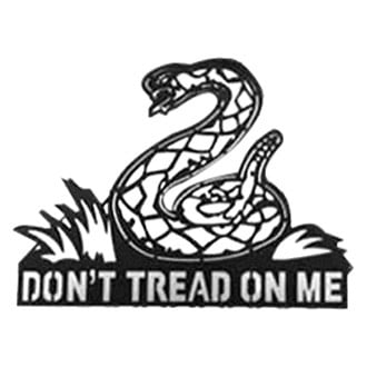 Royalty Core® - "Don't Tread on Me" Style Gloss Black Emblem