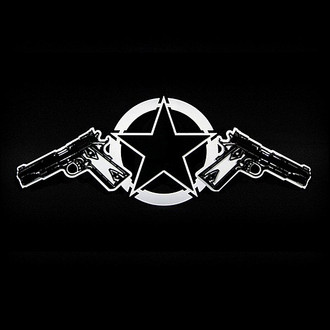 Royalty Core® - Gloss Black Colt 1911's War Star Emblem