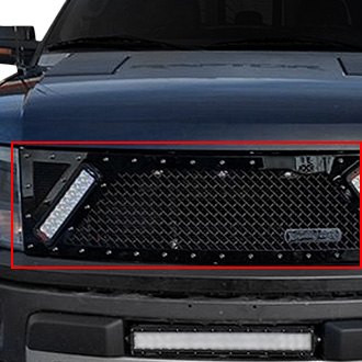 Royalty Core® - 1-Pc RCX Explosive Dual LED Design Custom Painted Mesh Main Grille