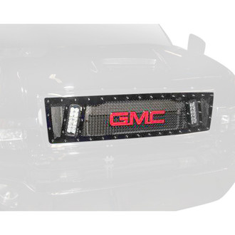 Royalty Core® - 1-Pc RCX Explosive Dual LED Design Custom Painted Mesh Main Grille