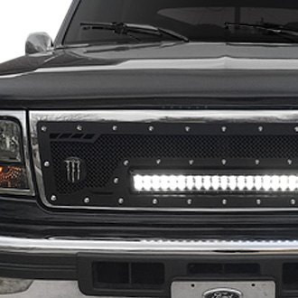 Royalty Core® - 1-Pc RCRX LED Race Line Design Custom Painted Mesh Main Grille