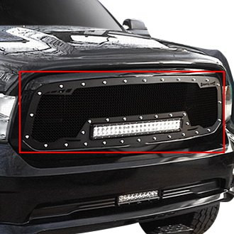 Royalty Core® - 1-Pc RCRX LED Race Line Design Custom Painted Mesh Main Grille